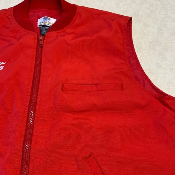 Vintage Coca Cola Riverside Vest Large Red Made in USA - Picture 5 of 12